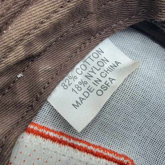 Simms Fishing Products Fly Fishing Snapback Hat Cap Brown Baseball Mesh Back - Picture 9 of 10